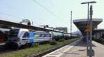 RP/RTB Cargo 193 999-0 mit Kesselzug rollt hier langsam durch den Koblenzer Hbf.
