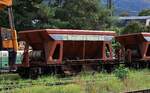 Moratti & S�hne Sch�ttgutwagen Gattung Fad abgestellt in Brohl am Rhein. 13.09.2023