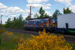 Die bunte und schöne Siemens Vectron MS X 4 E – 640 / 193 640-0 “Connected by Rail” (91 80 6193 640-0 D-DISPO) der Beacon Rail Capital Europe GmbH, München (BRCE / DISPO)