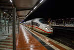 Der ICE 3  Neunkirchen/Saar   Tz 326 (403 526-7 / 403026-8) hat, als ICE 100 (Basel SBB - Frankfurt(M) Flughafen Fernbf.