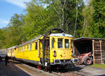   Der „Tunneligel“  712 001-7, ex DB Karlsruhe 6210, am 30.04.2017 im Eisenbahnmuseum Bochum-Dahlhausen.