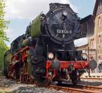   Die 52 8134-0 der Eisenbahnfreunde Betzdorf im Bahnhof Ingelbach/Ww am 13.05.2012.