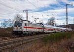 Die 147 572-2 (91 80 6147 572-2 D-DB – IC 4899) der DB Fernverkehr AG fährt am 31.12.2021, mit dem IC 2320 / RE 34 (Frankfurt a.M.