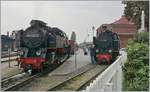 Dampf Land auf Land ab und der wird auch �berall ausgiebig fotografisch festgehalten: die 99 2321-0 man�vriert in K�hlungsborn West, w�hrend die 99 332 im Molli Museum steht.