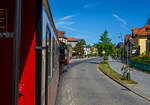 Hier ist der Molli die Dampfstra�enbahn von Bad Doberan....