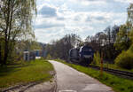 Die 272 408-6 / D20 der Bentheimer Eisenbahn AG (92 80 1272 408-6 D-BE), ex Rurtalbahn V 203 (92 80 1272 408-6 D-RTBC), eine Vossloh G 2000BB (mit symmetrischem Führerhaus) im Dienst für die
