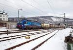 Die an die SBB Cargo International vermietete 193 516 „Aare“ (91 80 6193 516-2 D-SIEAG) der SüdLeasing GmbH (Stuttgart, eingestellt in Deutschland durch Siemens) fährt am