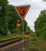Eine neue Baustelle –  an der KBS 462 (Hellertalbahn),  Streckensperrung zwischen Burbach und Haiger vom 6.7.