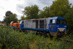 Nun am 18 September 2025 verlassen die KSW 44 (92 80 1271 004-4 D-KSW) eine MaK G 1000 BB und die an die KSW vermietete 272 408-6 / D20 der Bentheimer Eisenbahn AG (92 80 1272 408-6 D-BE), ex