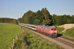 218 456-3 war mit einer Schwesterlok am Abend des 12.