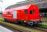 Der Hagener Hilfszugwagen  D-DB 99 80 9370 033-9 der DB Netz AG am 20.05.2017 im Hbf Hagen.