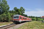628 572 der S�dostbayernbahn war am Vormittag des 10.