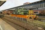 EH 159 steht noch immer als Museumstuck in Oberhausen Hbf, so auch am 30 Januar 2018.