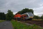 Eine andere Ansicht von der WLE 51  Kreis Warendorf  (Westf�lische Landes-Eisenbahn) eine MaK G 1206.