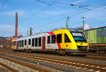   Der VT 265 (95 80 0648 165-8 D-HEB /95 80 0648 665-7 D-HEB) der HLB Hessenbahn GmbH, ein Alstom Coradia LINT 41, fährt am 18.02.2018, als RB 93 Rothaarbahn (Bad Berleburg - Kreuztal - Siegen