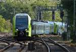 Stadler Flirt 3 (ET 6.01) der Nordbahn kommt aus Richtung Hauptbahnhof und nähert sich mir nahe der Lombardsbrücke.