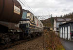 Die an die Retrack Germany GmbH, Hamburg (Tochter der VTG Rail Logistics Deutschland GmbH) vermietete Siemens Vectron AC 193 817-4  Ida  (91 80 6193 817-4 D-Rpool) der Railpool f�hrt am 29 November
