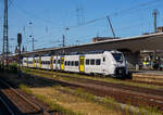 Der dreiteilige Siemens Mireo 463 304-6 / 863 304-4 / 463 804-5 (94 80 0463 304-6 D-TDR / 94 80 0863 304-2 D-TDR / 94 80 0463 804-5 D-TDR) der trans regio Deutsche Regionalbahn GmbH, als MRB RB 26
