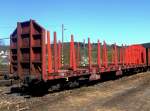 Rungenwagen Roos abgestellt in Scheuerfeld (Sieg) am 17.04.2010.