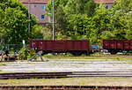 Der zweiachsige offene G�terwagen (Kohlewagen) ex DR 40 – 32 – 08 der Gattung/Bauart Ommu 40.0 (heutige Gattung „Es“) der Mecklenburgische Eisenbahnfreunde Schwerin e.V.