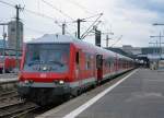 DB Steuerwagen: Auch in Deutschland werden die Fussbalfreunde mit dem �ltesten zur Verf�gung stehendem Rollmaterial transportiert.
