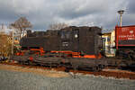 Der vierachsige 750 mm-Schmalspur Langholzwagen bzw.