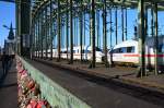 K�ln (13.01.2013), Hohenzollernbr�cke, Km 0,6.