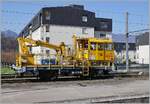 Noch einmal, etwas fokusiert, der in Aix-les-Bains-le-Revard stehende SNCF INFRA 7 355.