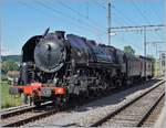 In Romont bekommt die SNCF 141 R 568 auf ihrer Rundfahrt von Vallorbe �ber Payerne, Bern und Lausanne noch einmal Wasser, zwar geht es bis Lausanne stetig bergab, doch ab Daillens gilt es die