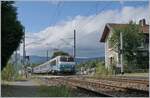 Die SNCF BB 22214 ist bei Pougny-Chancy mit ihrem TER nach Genève unterwegs.