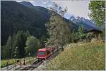 Auch der Zug der Gegenrichtung, der SNCF Z 850 52 ((94 87 0001 852-6 F-SNCF), welcher als TER 18905 auf dem Weg nach Vallorcine ist, fährt in La Joux ohne Halt durch.