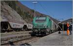 W�hrend ich auf das Man�ver der SBB Re 6/6 mit der SNCF BB 26000 wartet, ist mir entgangen, dass am Schluss des angekommen  Spaghetti -Zuges die SNCF BB 27034 nachschob und sich buchst�blich hinter meinem R�cken bereits an den nach Frankreich fahrenden Zug gesetzt hat, wo ich sie nur noch abgeb�gelt fotografieren konnte.

24. M�rz 2022