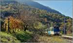 Eine Stunde sp�ter tauchte der ABe 12/16 (ABe/P/Be/Be) 86  Villette  im herbstlichen Verigo als D 53 P unerwegs Richtung Locarno auf.