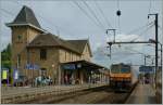 Das sch�ne Empfangsgeb�ude des Bahnhofs von Mersch.