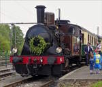 Am ersten Betriebstag der Museumsbahn  Train 1900  ist die Lok N� 5 nach der HU wieder einsatzbereit.