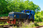 Leider schon in einem sehr schlechten Zustand pr�sentierte sich am 16 Juni 2013 die AMTF No 30, ex ARBED 130, ex ARBED 30, AES DH2, eine zweiachsige hydraulische Diesellokomotive vom Typ Jung RC 24 B