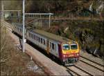 Die beiden Triebz�ge Z 2001 und Z 2002 fuhren lange Zeit zu einem Zug zusammengew�rfelt, auf der einen Seite befand sich die Nummer 2001 und auf der anderen Seite die Nummer 2002.
