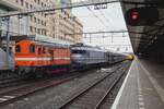 RFO 683 rangiert ein BLG-Ganzzug samt Ellok in Amersfoort am 25 Mai 2021.
