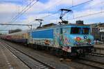 RXP 9902 steht am 7 Februar 2026 mit ein Sonderzug aus Rotterdam in Venlo.