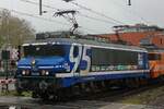 RFO 1831 steht am 11 Februar 2026 in Oss und gratuliert der Fangemeinde der NVBS (Nederlandse Vereniging voor Belangstellenden in Spoor- en tramwezen).