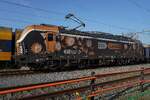 LTG Cargo 193 509 steht am 3 März 2026 in Oss, wo Arbeit bei die Gleise dieser Fotostandpunkt etwas versauert hat.