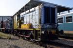 Nederlands Spoorwegmuseum Utrecht: Diesel-elektrische Lokomotive 673 der Reihe  NS 629 (Hippel) von 1954.