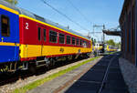Der ICR - Intercity-Benelux-Steuerwagen (ICR - Intercity-Benelux-Stuurstandrijtuig), 50 84 28-70 101-7 NL-NS, der Gattung Bs, der NS - Nederlandse Spoorwegen (Niederländische Eisenbahnen), am 29