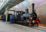 Die Dampflokomotive HSM 89  Nestor , sp�ter NS № 1010 (NS-Baureihe 1000) am 24 Juni 2025 im Het Spoorwegmuseum (bis 2005 NSM - Nederlands Spoorwegmuseum / Niederl�ndischen Eisenbahnmuseum) in