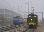 Wenn eine ex SNCF Lok eine ex ÖBB Lok trifft, ist dies ein Bild wert, selbst bei diesem Nebelwetter.