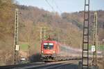 ÖBB 1116 075-1 mit EC Mozart bei Amstetten am 20.03.2012.