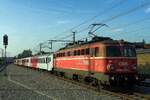 Am 6 September 2018 schiebt 1142 554 ein RB aus Schärding nach Passau Hbf.