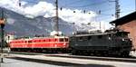 ÖBB 1670.10, 1044.10 und 1044.09 in Innsbruck am 17.08.1978.
