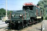 Krokodilausstellung im Verkehrshaus Luzern: ÖBB 1089.06 am 23.08.1979.