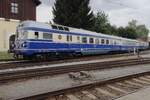 ÖSEK 5145.11 steht am 10 September 2022 in Benesov u Prahy während das Spektakel STEAM53, organisiert von Steam Story Agency; der Blauer Blitz war nür ein von 17 MUseumszuggarnituren
